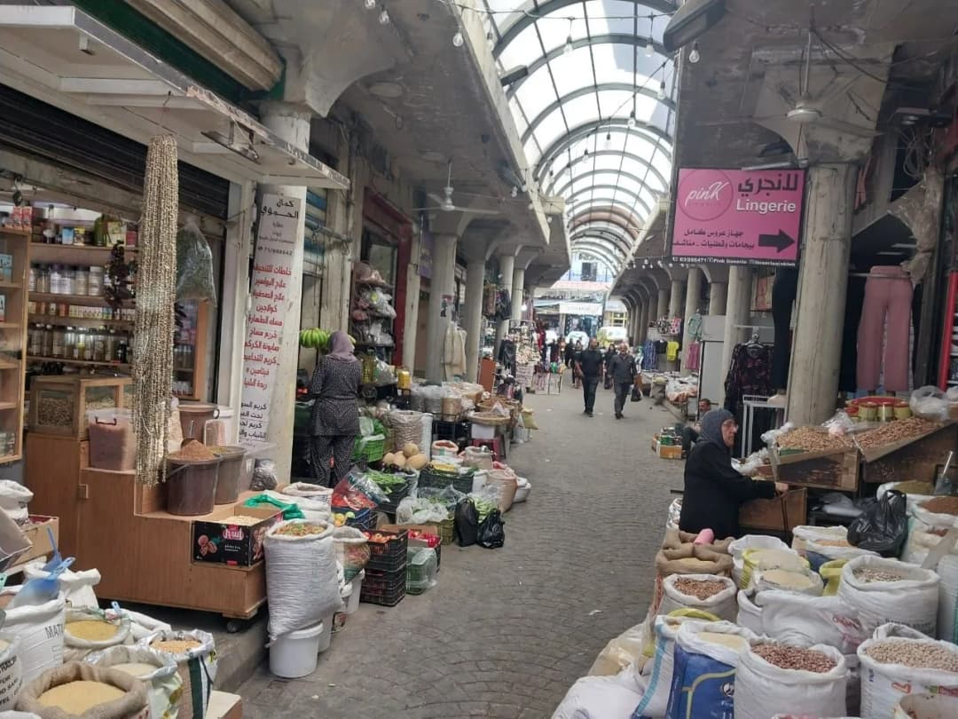 Evening dining atmosphere in traditional Lebanese setting